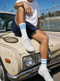 Blue & White Socks